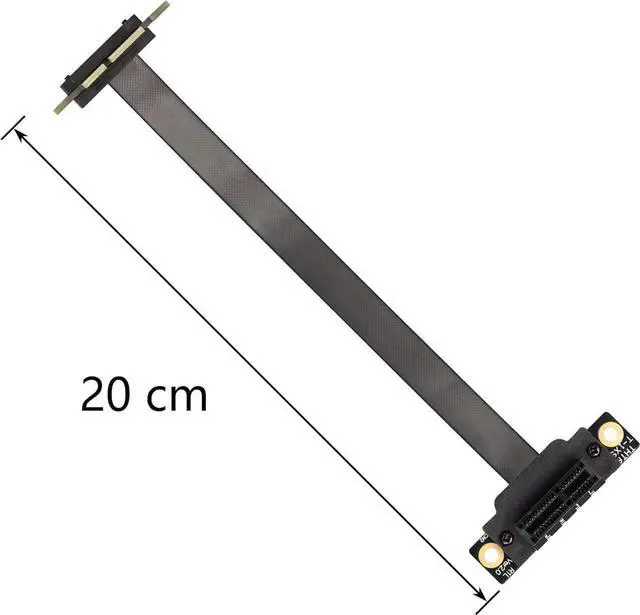 Alt view image 7 of 7 - Aomoproing PCIE 3.0 Extension Cable,36PIN 1X Extension Cable, 90 Degree PCI Express 1X Extend Card,for 1U,2U Chassis 20CM