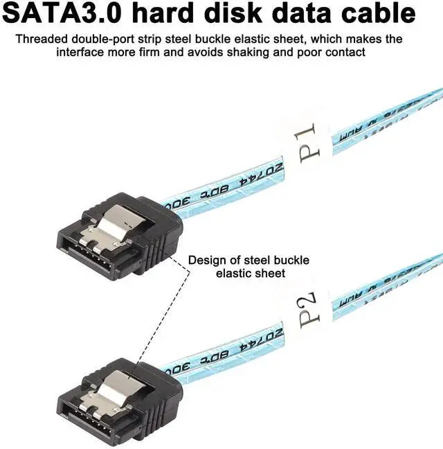 Alt view image 5 of 7 - Aomoproing HD Mini SAS SFF-8643 to SATA Cable, SFF-8643 Host to 4X SATA Target Cable Compatible with Raid Controller Hard Drive Forward Breakout Cable -0.5M