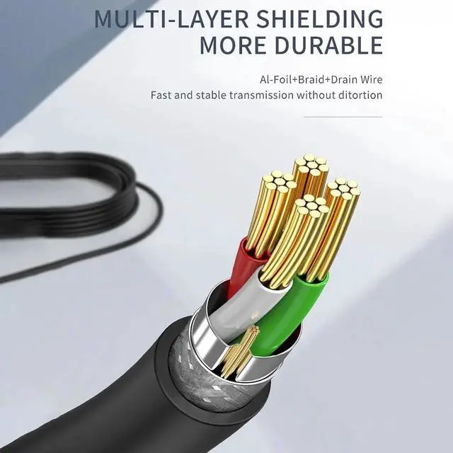 Alt view image 3 of 7 - Aomoproing USB 2.0 Printer Cable to Computer USB Printer Scanner Cable High Speed A Male to B Male Cord Compatible with HP, Epson, Lexmark, Xerox, Samsung (10M)