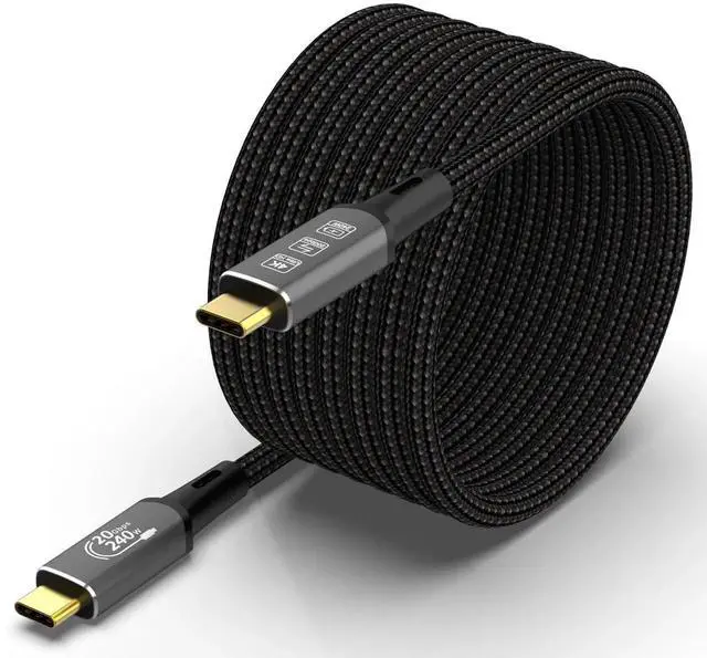 Main image of Aomoproing Long USB4 Thunderbolt 4 Extension Cable 5M 16.5ft 8K USB C M/M 240W Fast Charging 40Gbps Data Transfer 7680 * 4320 8K@60Hz 4K@144Hz Video Compatible with Different USB-C Devices