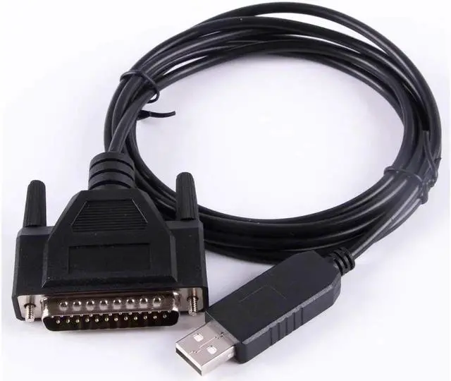Alt view image 5 of 6 - Aomoproing USB RS232 to DB25 Cable for Fanuc CNC Control Data Transfering Serial Cable Compatible C-232R US-232R