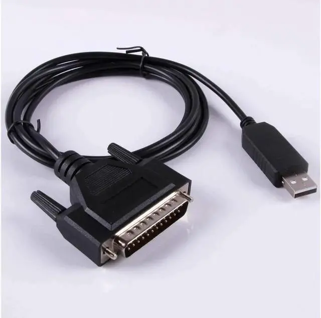 Alt view image 2 of 6 - Aomoproing USB RS232 to DB25 Cable for Fanuc CNC Control Data Transfering Serial Cable Compatible C-232R US-232R