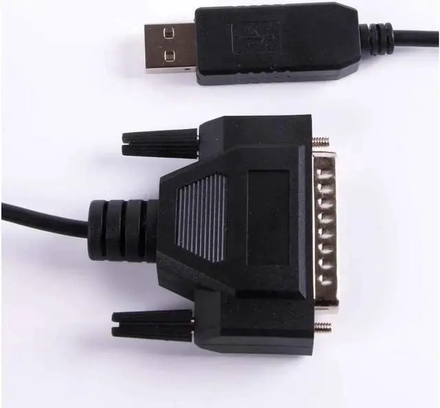 Alt view image 3 of 6 - Aomoproing USB RS232 to DB25 Cable for Fanuc CNC Control Data Transfering Serial Cable Compatible C-232R US-232R