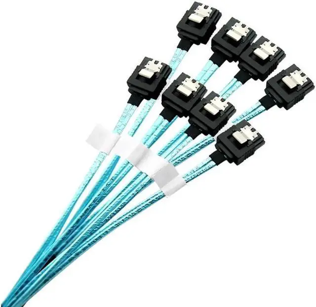 Main image of Aomoproing Hot Plug 7pin High Speed 6Gbps 4 SATA Cable for Server 60cm Length