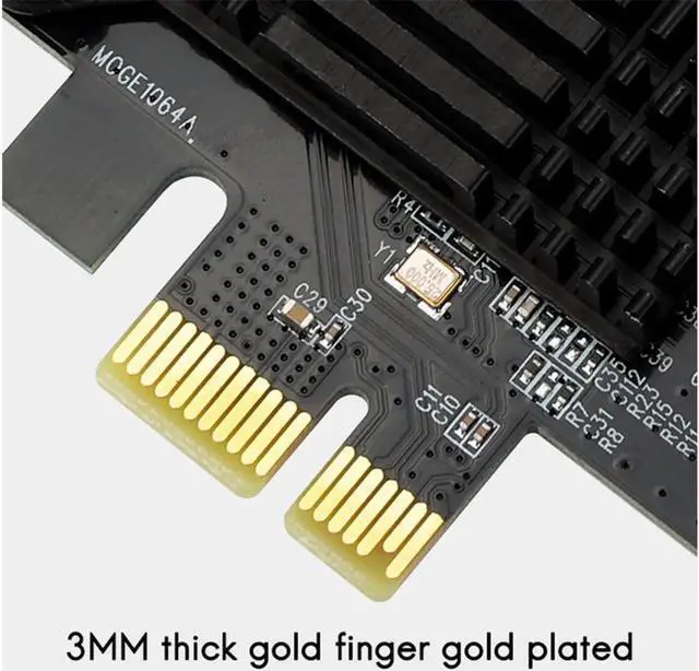 Alt view image 6 of 7 - Aomoproing PCIE SATA Expansion Card PCIE 1X to 16-Port SATA3.0 6Gbps SATA III Multi-Port Hard Disk Adapter Riser Card for PC Computer