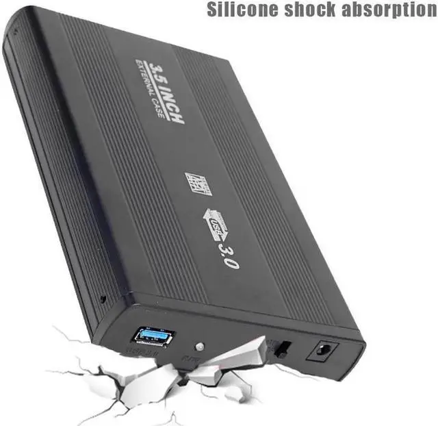 Alt view image 5 of 6 - Aomoproing 3.5 inch USB 3.0 To SATA Port Portable 5-Gbps External SSD Hard Drive Enclosure Compatible Operating System For Windows 98/SE(black )