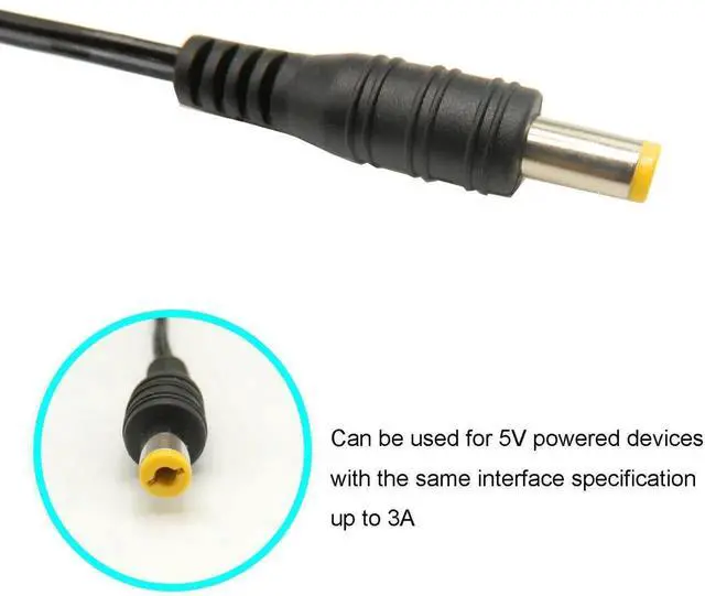Alt view image 2 of 5 - Aomoproing 5Pcs 15Pin SATA to DC 5.5mm x 2.1mm Male Power Supply Adapter Cable LED Chassis Light Tape Controller Power Connection Cable for Computer LED Strips