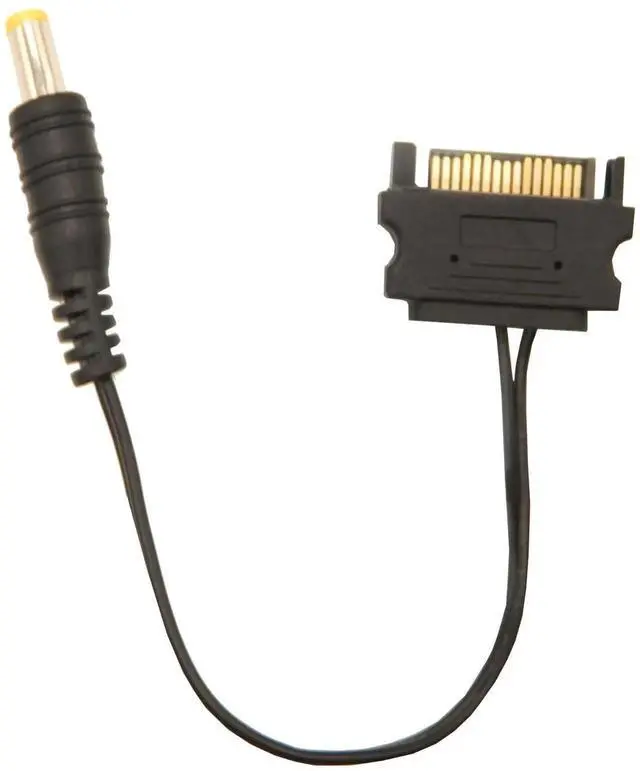 Alt view image 5 of 5 - Aomoproing 5Pcs 15Pin SATA to DC 5.5mm x 2.1mm Male Power Supply Adapter Cable LED Chassis Light Tape Controller Power Connection Cable for Computer LED Strips