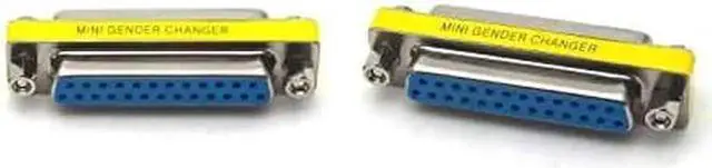 Alt view image 3 of 4 - Aomoproing 4Pack DB25 25 Pin Serial Port Female to Female Mini Gender Changer Coupler Adapter RS232 Connector