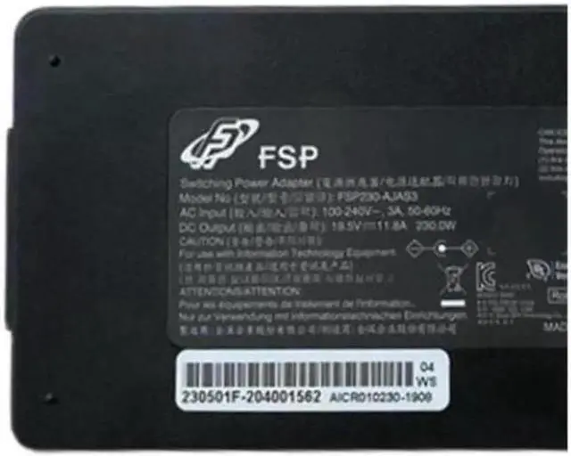 Alt view image 3 of 4 - Aomoproing 230W 19.5V 11.8A 5.5x2.5mm FSP FSP230-AJAS3 Power Supply AC Adapter Charger