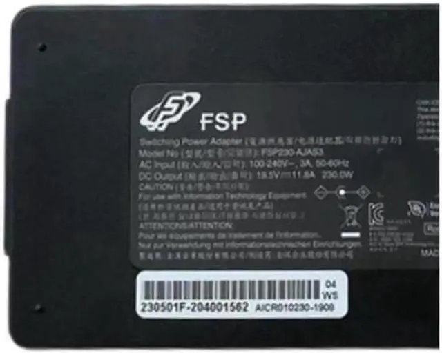 Alt view image 2 of 4 - Aomoproing 230W 19.5V 11.8A 5.5x2.5mm FSP FSP230-AJAS3 Power Supply AC Adapter Charger