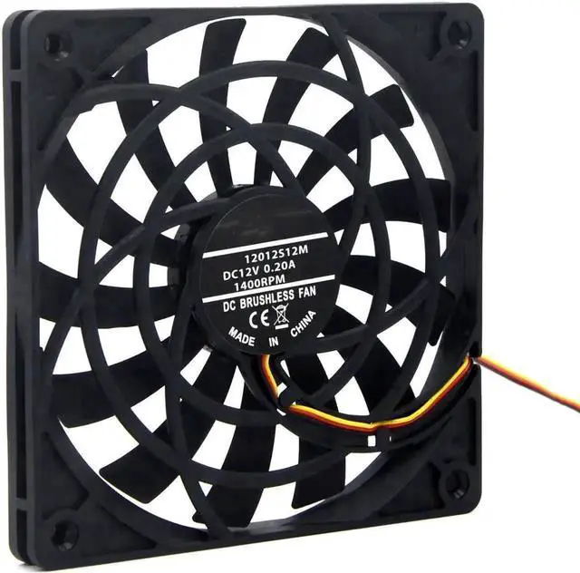 Alt view image 2 of 7 - NEW 120mm slim fan 12012 0.19A 12MM thick slim chassis cpu cooling fan high quality silent cooler