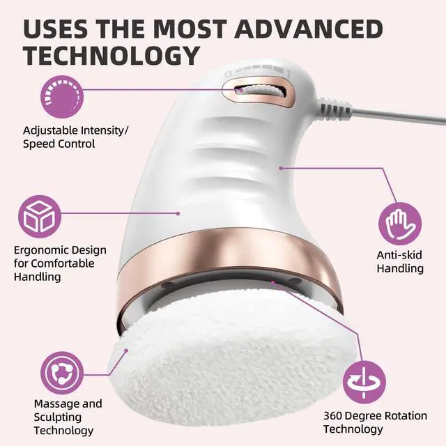 Alt view image 4 of 5 - ADBRIM Electric Cellulite Massager-Body Contouring Massager with 6 Skin-Friendly Pads, Handheld Body Massager for Toning The Abdomen, Legs, arms and Thighs