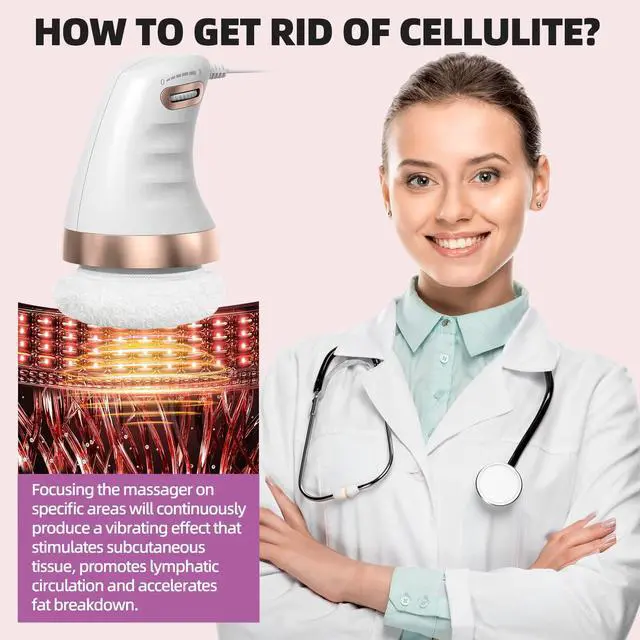 Alt view image 3 of 5 - ADBRIM Electric Cellulite Massager-Body Contouring Massager with 6 Skin-Friendly Pads, Handheld Body Massager for Toning The Abdomen, Legs, arms and Thighs