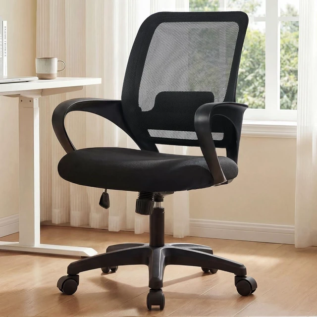 Main image of NEO CHAIR Home Office Desk Chair Ergonomic Mesh with Lumbar Support, Black