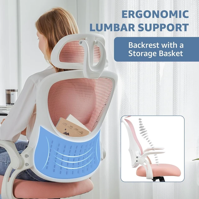 Alt view image 3 of 7 - Ergonomic Office Chair, Desk Computer Chair, Lumbar Support