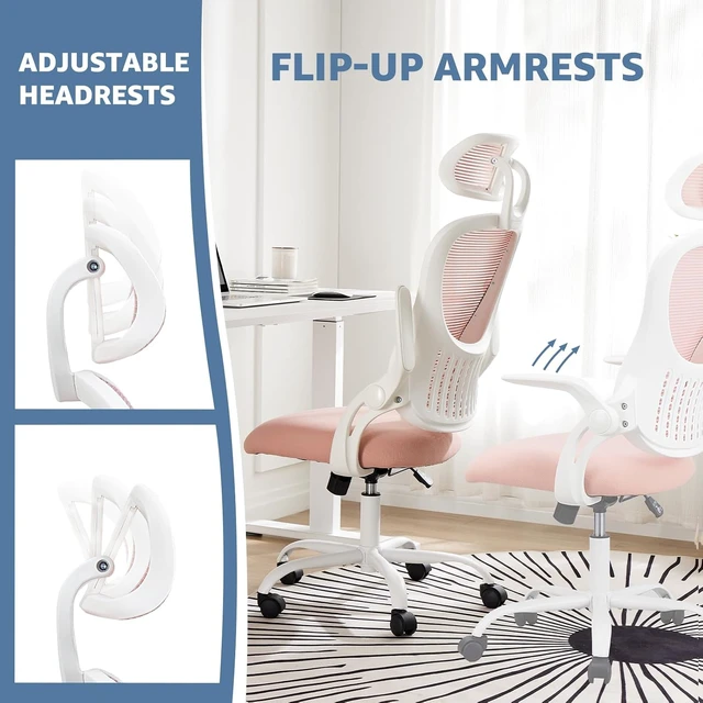 Alt view image 7 of 7 - Ergonomic Office Chair, Desk Computer Chair, Lumbar Support