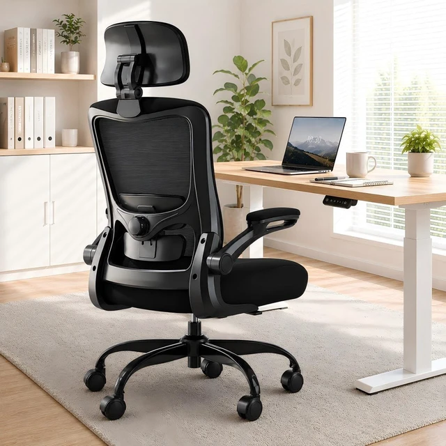 Main image of Ergonomic Office Chair for Lower Back Relief, 4-Way Lumbar, 330 LBS