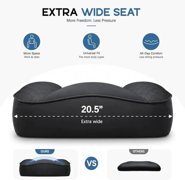 Alt view image 7 of 7 - Office Desk Chair, High-Back Big and Tall Leather Chair with Footrest