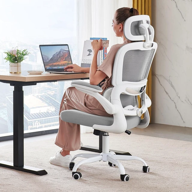 Main image of Office Chair Ergonomic Desk Chair with Lumbar Support White, 1