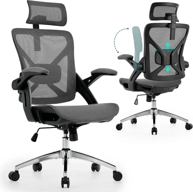 Main image of Executive Office Chairs Gaming Chairs with Headrest Lumbar,Grey
