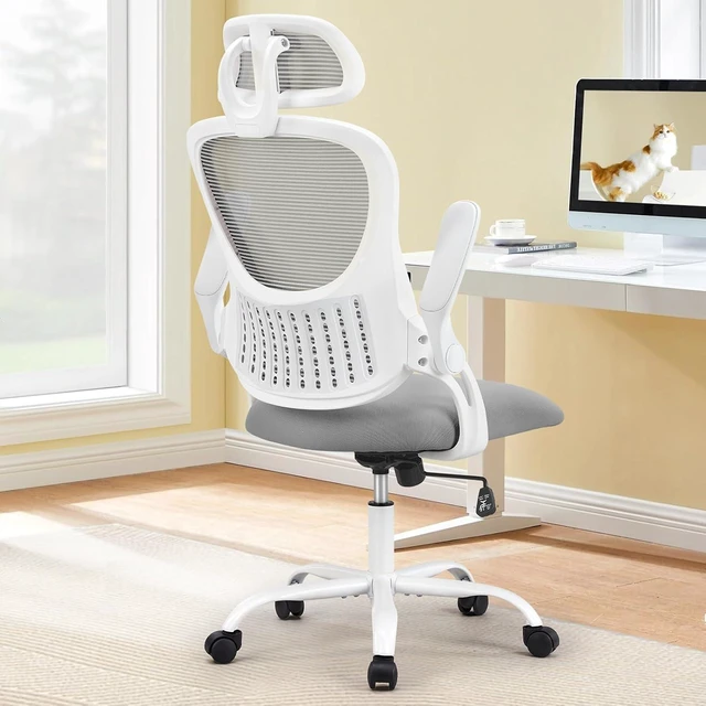 Main image of Computer Desk Chair, Mesh Office Chair with Lumbar Support
