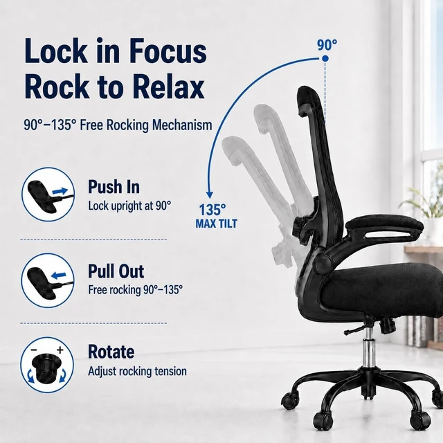Alt view image 4 of 7 - Ergonomic Office Chair for Lower Back Relief, 4-Way Lumbar, 330 LBS