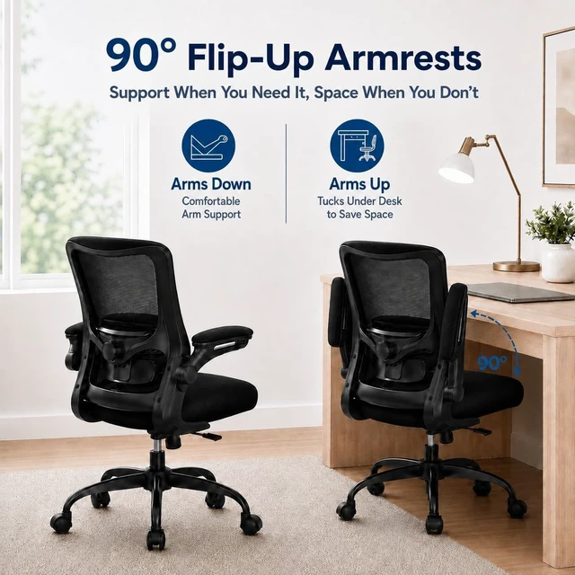 Alt view image 5 of 7 - Ergonomic Office Chair for Lower Back Relief, 4-Way Lumbar, 330 LBS