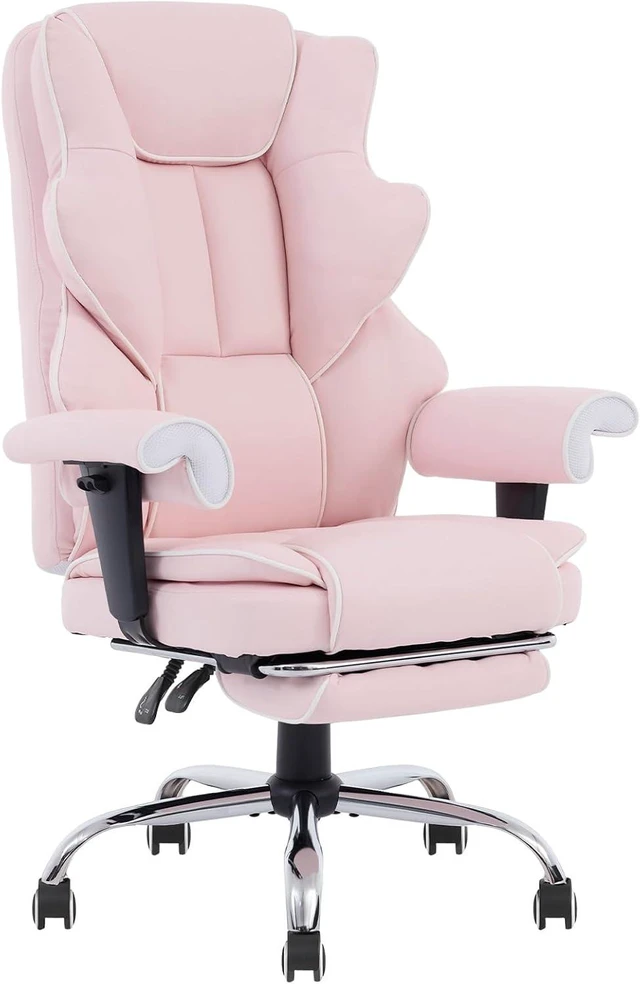 Main image of Reclining Office Chair with Foot Rest & Height Adjustable Armrest