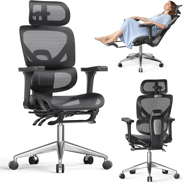 Main image of Ergonomic Office Chair Lumbar Support High Back 350lbs Capacity