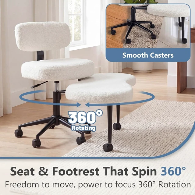 Alt view image 5 of 7 - Meditation Chair, Cross Legged Home Office Desk Chair