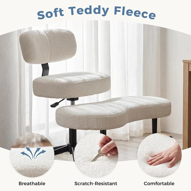 Alt view image 6 of 7 - Meditation Chair, Cross Legged Home Office Desk Chair