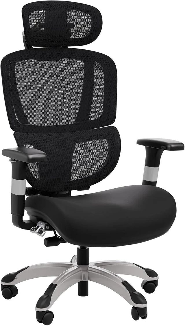Main image of Staples Ergonomic Mesh Task Chair with Lumbar Support, Swivel, Black