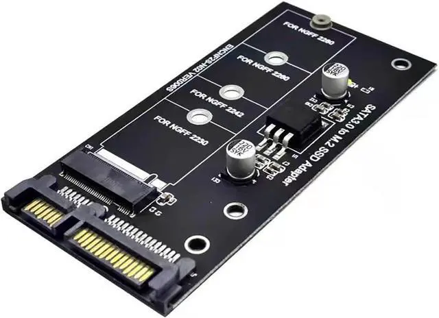 Alt view image 4 of 6 - CX25 M2 B+MKey SATA to SATA3 Adapter Key B-M SSD to 6G Interface Conversion Card NGFF Adapter 300 MB/s