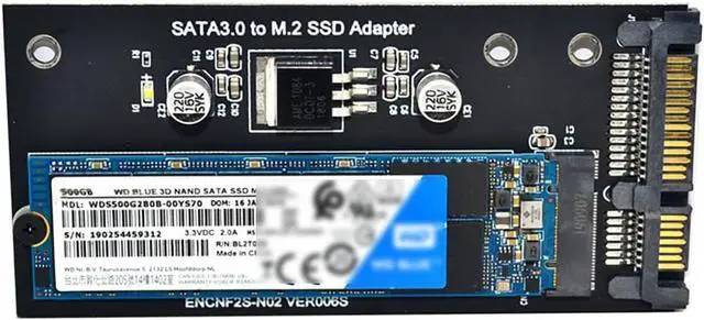 Alt view image 6 of 6 - CX25 M2 B+MKey SATA to SATA3 Adapter Key B-M SSD to 6G Interface Conversion Card NGFF Adapter 300 MB/s