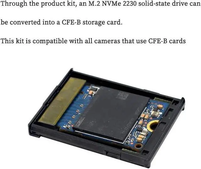 Alt view image 6 of 6 - PH461 NGFF M2 Mkey Nvme 2230 SSD to CFExpress Type-B Card Adapter DIY Assembly Kit