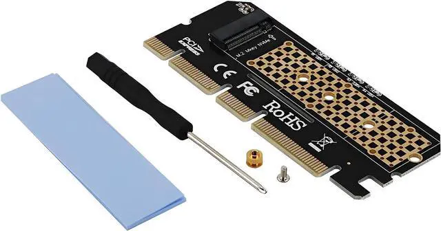 Main image of PCIE to M2 Adapter Card Compatible with M.2 NVMe SSD Support for 2U Hight Server, PCIe X4 X8 X16 Slot, M.2 SSD 2230 2242 2260 2280 SSD