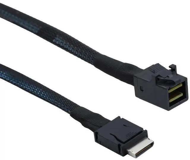 Alt view image 4 of 6 - PCIe Oculink SFF-8611 4i to Mini SAS SFF-8643 Internal Server Cable \u2013 12Gbps High-Speed Data Transmission | 32AWG (19.68, Inches)