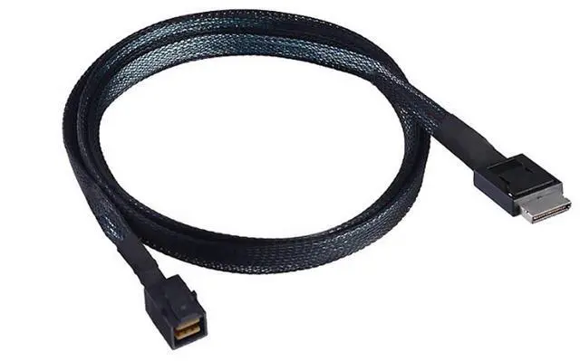 Alt view image 5 of 6 - PCIe Oculink SFF-8611 4i to Mini SAS SFF-8643 Internal Server Cable \u2013 12Gbps High-Speed Data Transmission | 32AWG (19.68, Inches)