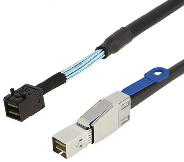 Alt view image 5 of 5 - Mini SAS HD Cable with IC SFF-8644 to SFF-8643 \u2013 12Gbps High-Speed Server Interconnect, 28AWG Copper Wire (2m)