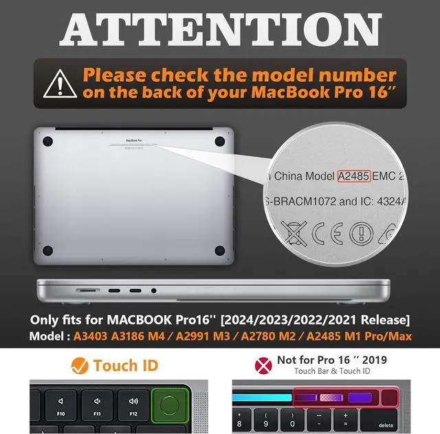 Alt view image 2 of 7 - Case for MacBook Pro 16 inch 2024-2021 A3403 A3186 A2991 A2780 A2485, Shock-Absorbing Protection with Folding Stand &Mouse Pad/Bag Case for MacBook Pro 16'' M4/M3/M2/M1 (Gray)