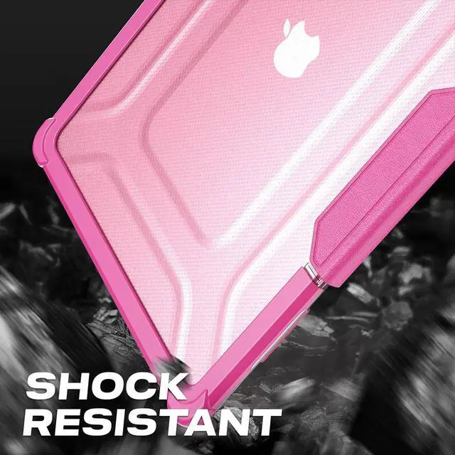 Alt view image 5 of 7 - Case for MacBook Air 15 inch 2025-2023 Release A3241 A3114/A2941 M4-M2 Chip, Shock-Absorbing Protection with Folding Stand &Mouse Pad/Bag Case for MacBook Air 15'' (Pink)