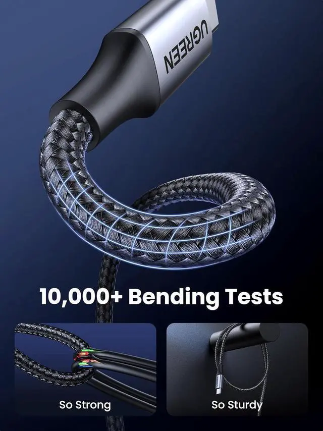 Alt view image 5 of 7 - 240W USB C to USB C Cable Fast Charging USB C Cable for iPhone 17 Pro Max/16  Galaxy S25/S24 MacBook Pro/Air iPad Pro/Air/Mini  XPS 6.6FT