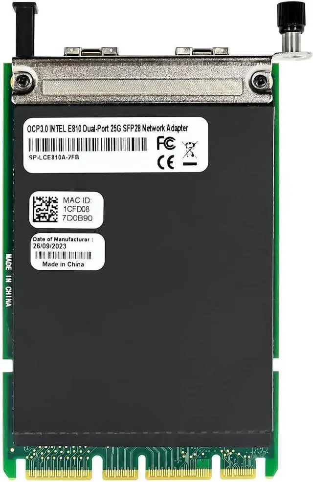 Alt view image 4 of 7 - 25Gb OCP3.0 SFP28 Network Adapter with in-tel E810 Chip,Dual-Ports NIC PCI Express Ethernet Card Support Windows Server/Linux/VMware (ST7400-E810 25G)