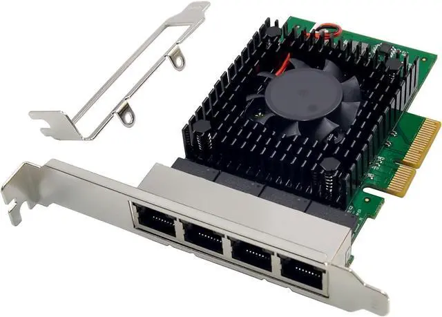 Main image of Quad-Port 2.5 GbE Network Adapter PCIe 3.1 with in-tel I225-V 2500/1000/100Mbps 4-Port PCI Express Giga-bit Ethernet NIC Card RJ45 LAN Controller for Windows 10/11 with Low Profile Bracket