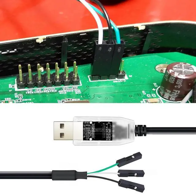 Alt view image 7 of 7 - DTECH USB to TTL Adapter FTDI Chip 3.3V 3 Pin USB to UART Debug Cable FT232RNL IC Serial Converter 6ft LED Indicators Output 3.3 Volt for Windows 11 10 8 7 XP MAC Linux Easy Debugging Programming