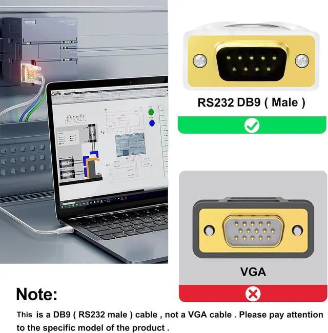 Alt view image 4 of 7 - DTECH USB to Serial Adapter Features FTDI Chip DB9 9 Pin RS232 to USB Cable FT231 Chipset Compatible with Windows 11 10 8 7 XP Mac OS Linux RS-232 Data Lights Detect