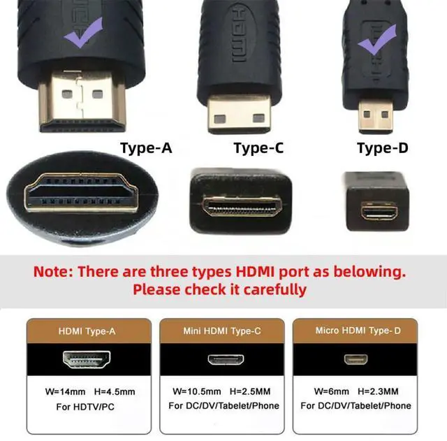 Alt view image 6 of 7 - HDMI 2.1 Cable HDMI to Micro HDMI 8K 4K Hyper Super Flexible Slim HDTV Cable 2.0M