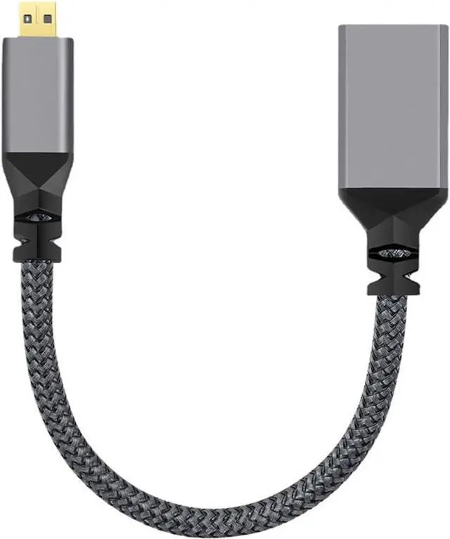 Main image of CY Micro HDMI to HDMI Cable,Micro HDMI 1.4 Male to HDMI Female 4K Extension Cable for DV MP4 Camera DC Laptop