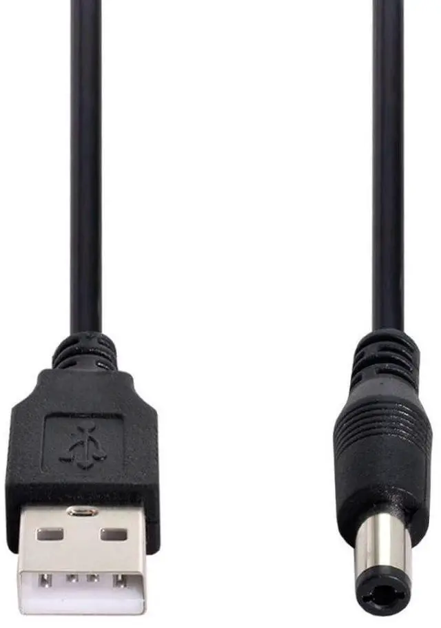 Main image of USB 2.0 Type-A to 5.5x2.5mm DC 5V Power Plug Charge Cable 1.0M